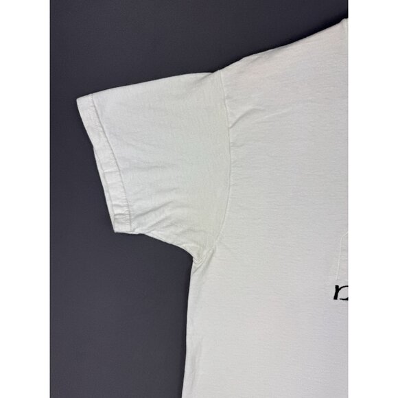 Vintage 90s New York City Big Apple World Trade Center Stitche Embroidered Art T - Picture 5 of 12